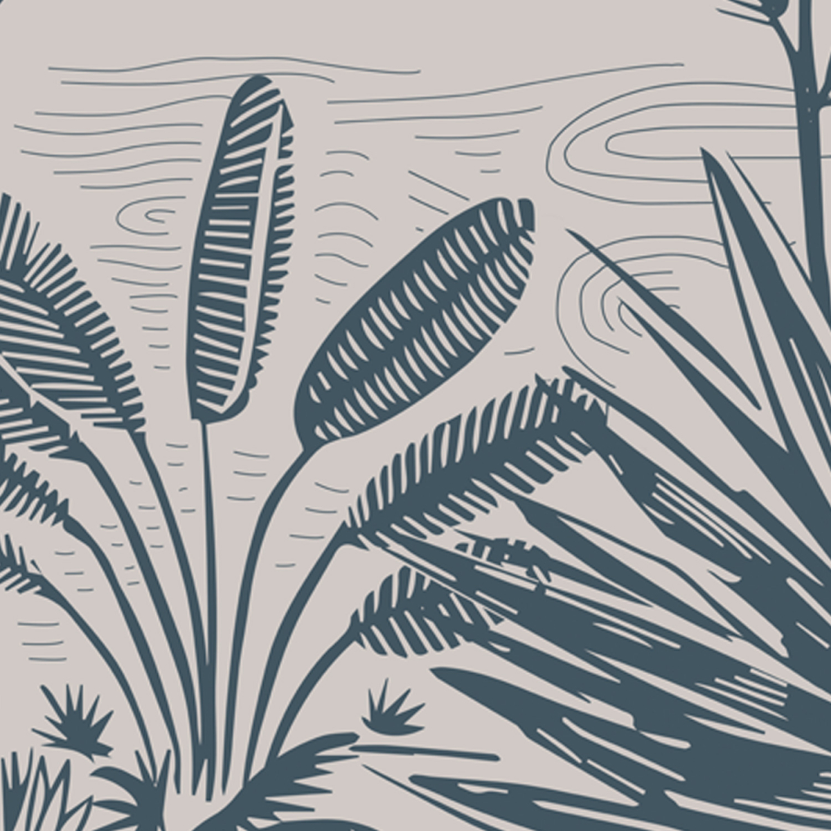 Papier peint panoramique Forêt des tropiques | Acte-Deco