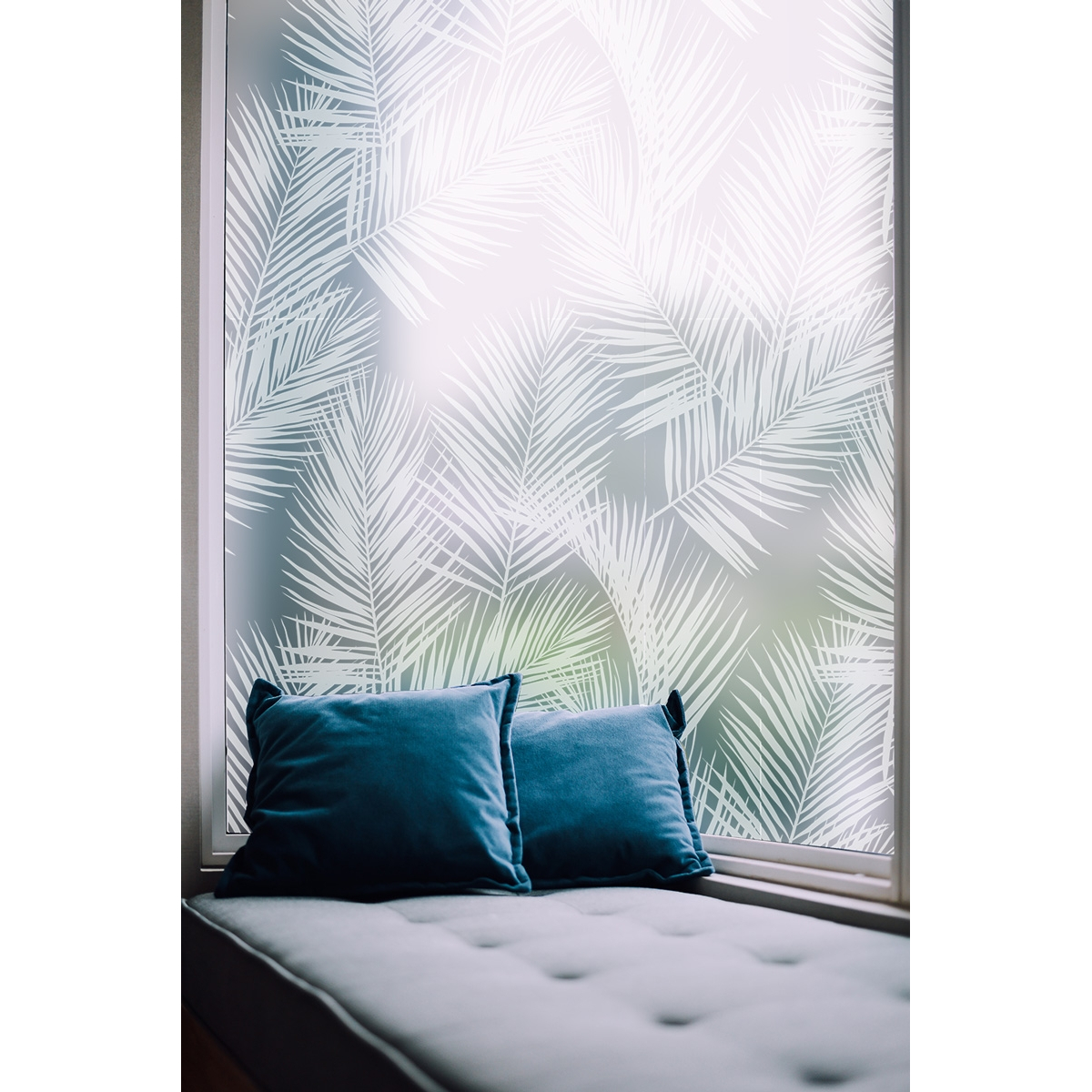 Vinilo decorativo para ventanas Hojas de palmera | Acte-Deco