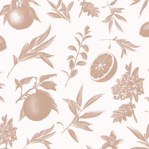 Panoramic citrus wallpaper from Studio Romiche - Acte-Deco