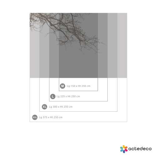 Panoramic wallpaper Abstract Branch - Acte Deco Collection