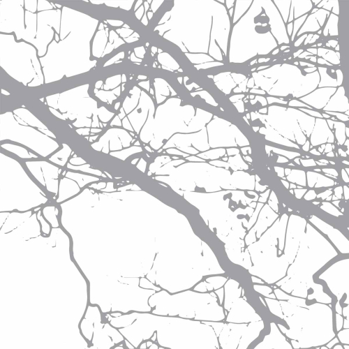 Papel pintado panoramico de ramas abstractas