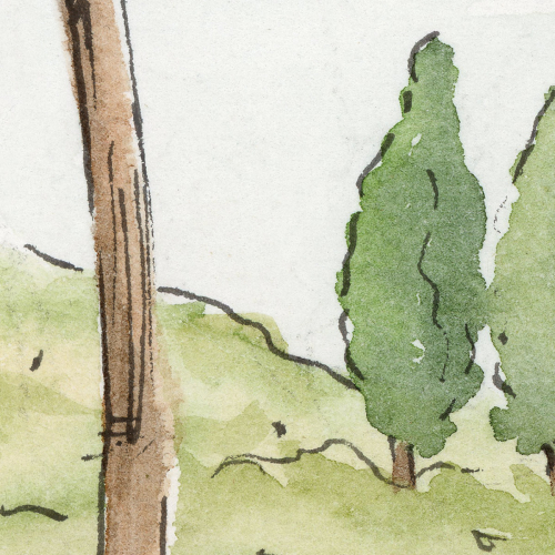 Carta da parati panoramica Della costa azzura - Collezione Noëmie Krey- Acte-Deco