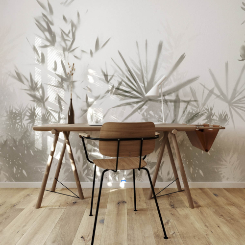 Panoramic TROPICAL LEAVES wallpaper - Michela Maranzana Collection - Acte-Deco.