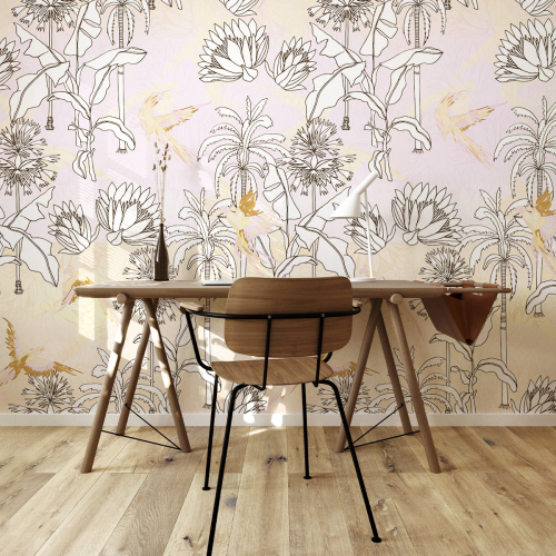 Tropiques panoramic wallpaper - Lili Bambou Design Collection - Acte-Deco