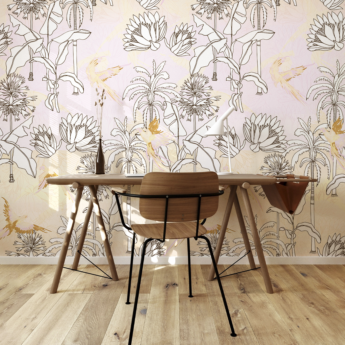 Tropiques panoramic wallpaper