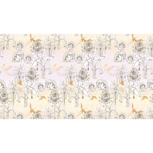 Tropiques panoramic wallpaper