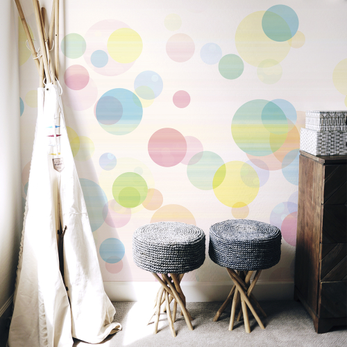 Papier peint panoramique Bubble - Collection Lili Bambou Design - Acte-Deco