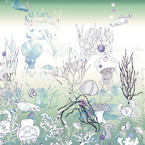Papier peint panoramique Mille Lieues sous les mers