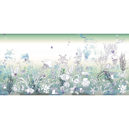Papier peint panoramique Mille lieues sous les mers - Collection Lili Bambou Design - Acte-Deco
