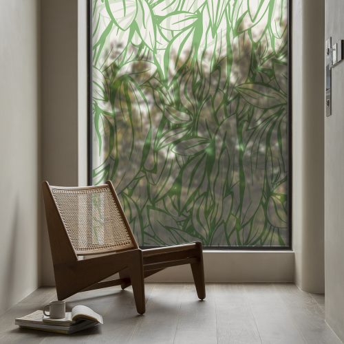 Vitrophanie - Decorative window film Fantaisie végétale Collection Lili Bambou Design - Acte-Deco