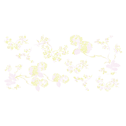 Panorama-Tapete Asiatische Blumen - Kollektion Lili Bambus Design - - Acte-Deco