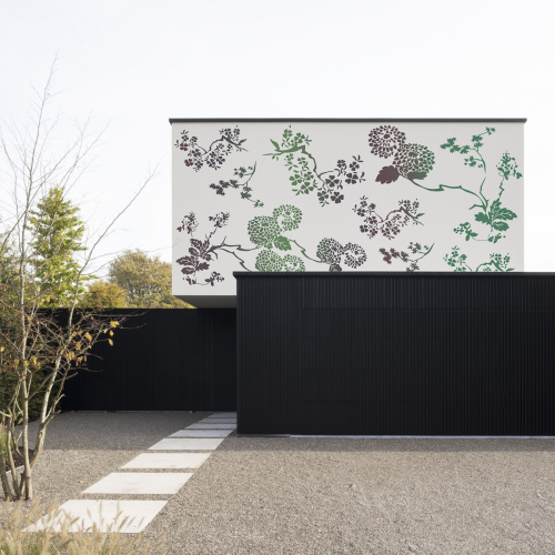 Fleurs d'Asie outdoor wallpaper - Lili Bambou Design collection - Acte-Deco