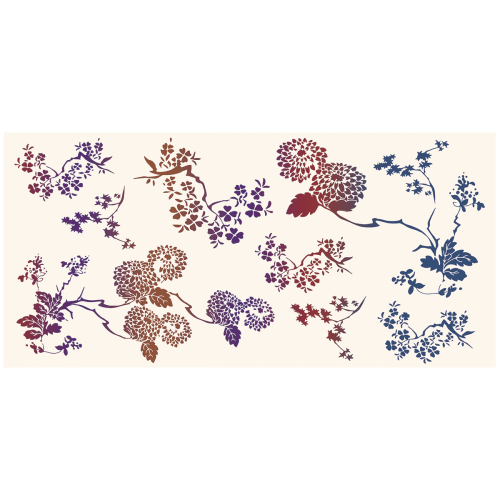Carta da parati per esterni Fleurs d'Asie, collezione Lili Bambou Design - Acte-Deco