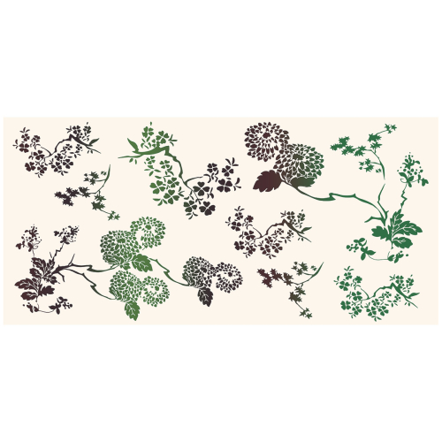 Carta da parati per esterni Fleurs d'Asie, collezione Lili Bambou Design - Acte-Deco