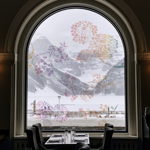 Escaparatismo - Vinilos decorativos para ventanas Colección Fleurs d'Asie Lili Bambou Design - Acte-Deco