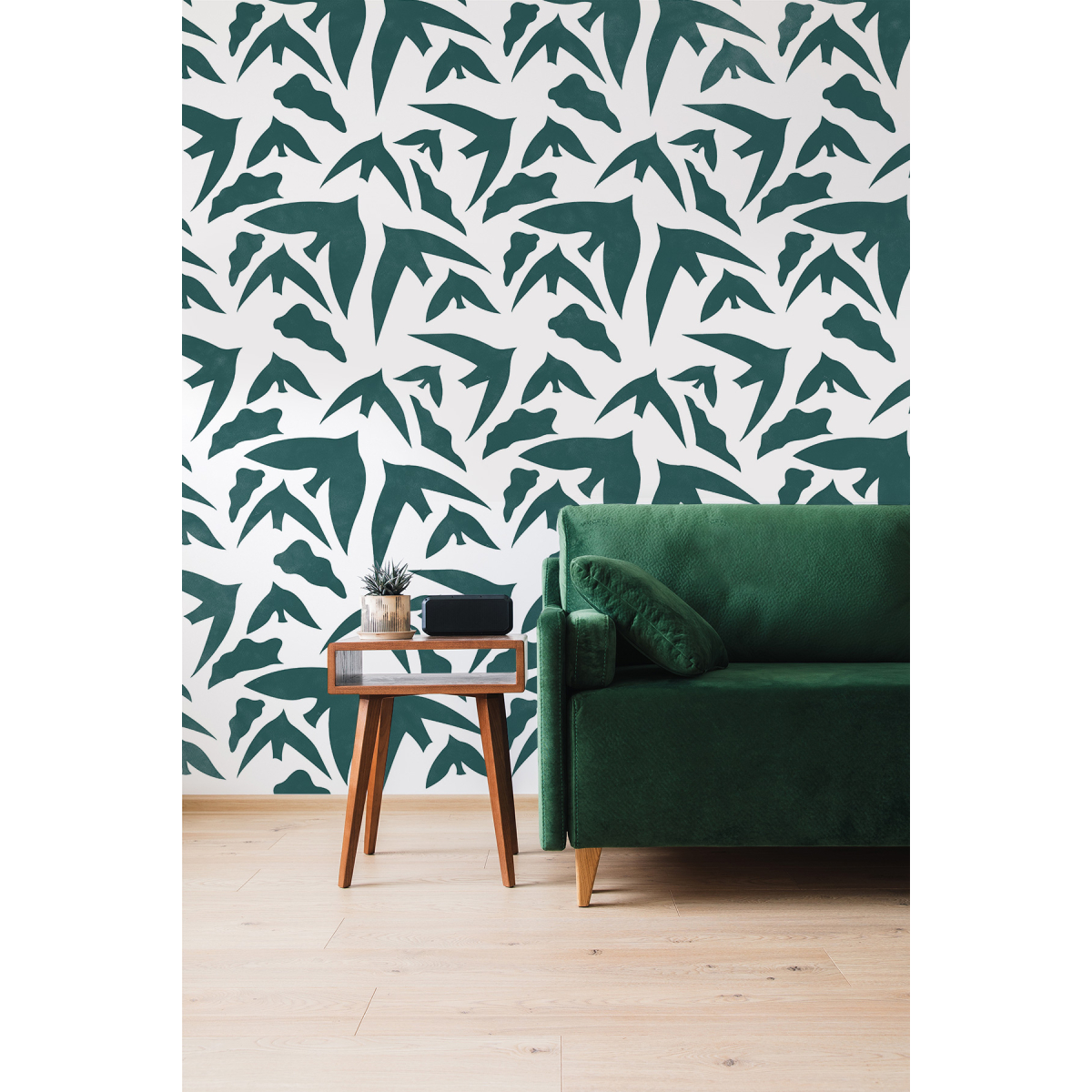 Birds panoramic wallpaper from Studio Romiche - Acte-Deco