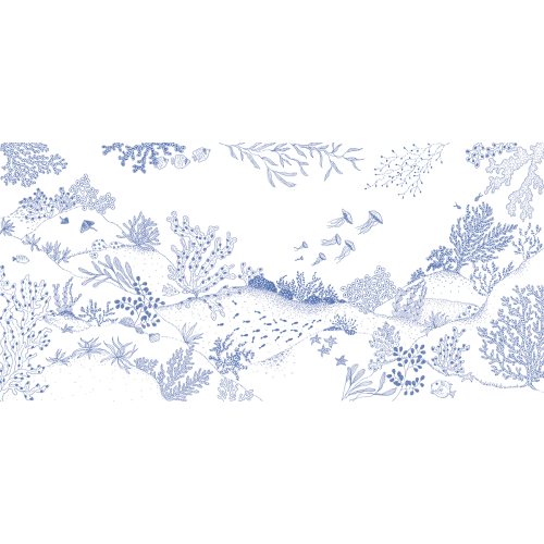 Papier peint panoramique - Jardin sous-marin - Collection Axelle Design - Acte-Deco