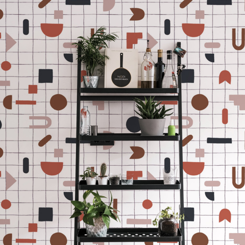 Panoramic wallpaper Tiles - Collection Studio Cymé - Acte-Deco