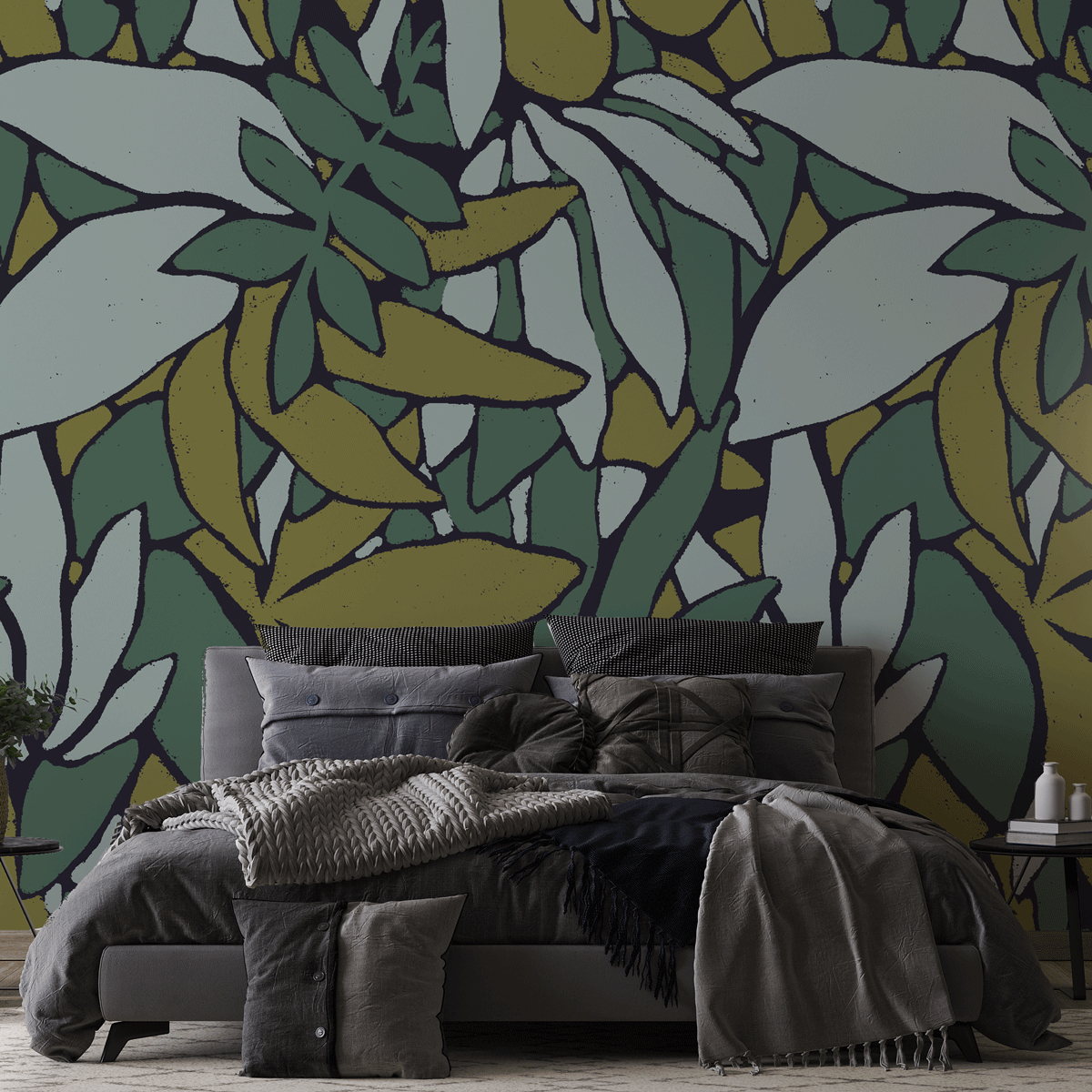Panoramic wallpaper Tiles - Collection Studio Cymé - Acte-Deco