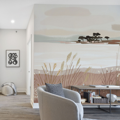 Papier peint panoramique les iles du Golfe- Collection Zoé Jiquel- Acte-Deco