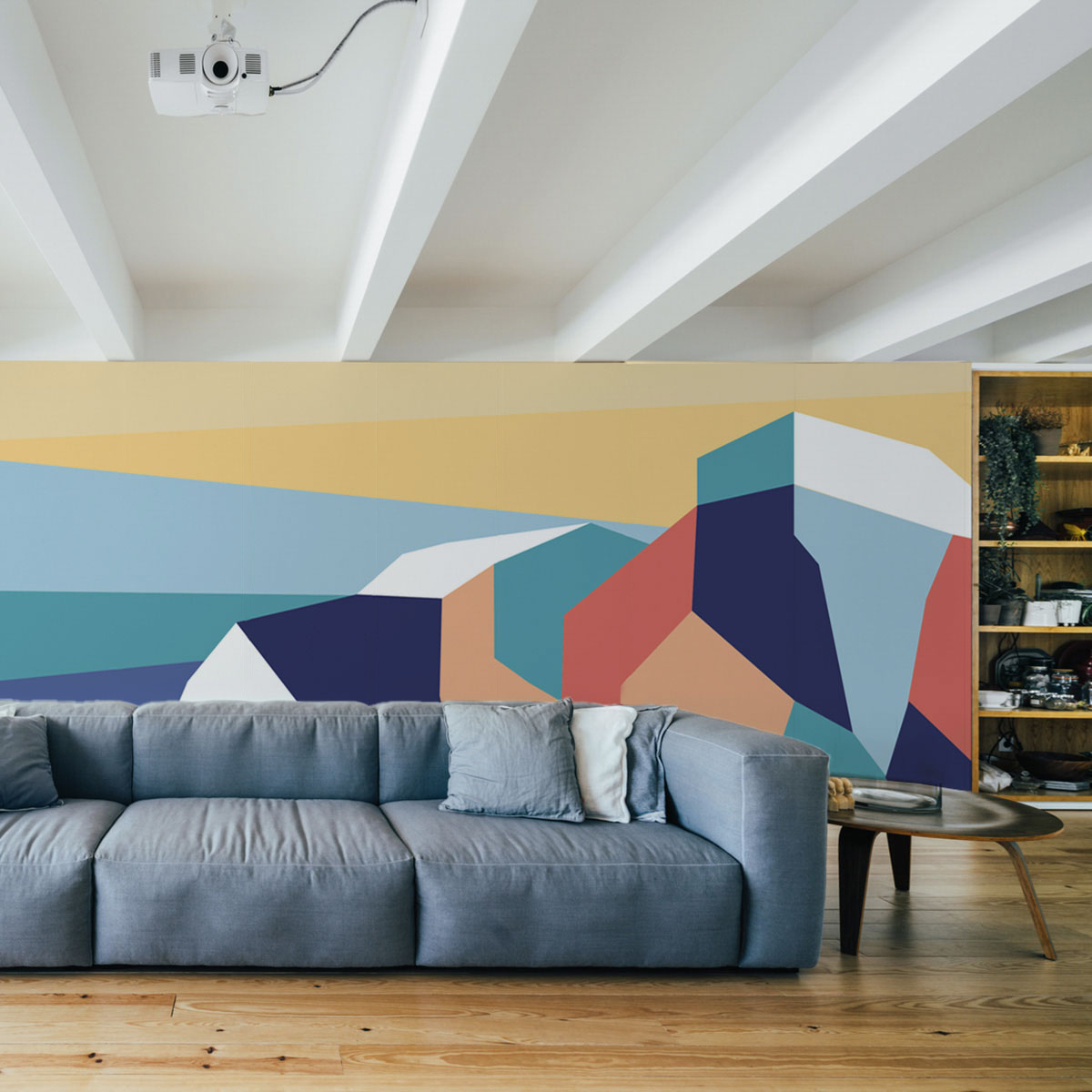 Panoramic wallpaper Cliffs - Severine Dietrich collection - Acte-Deco