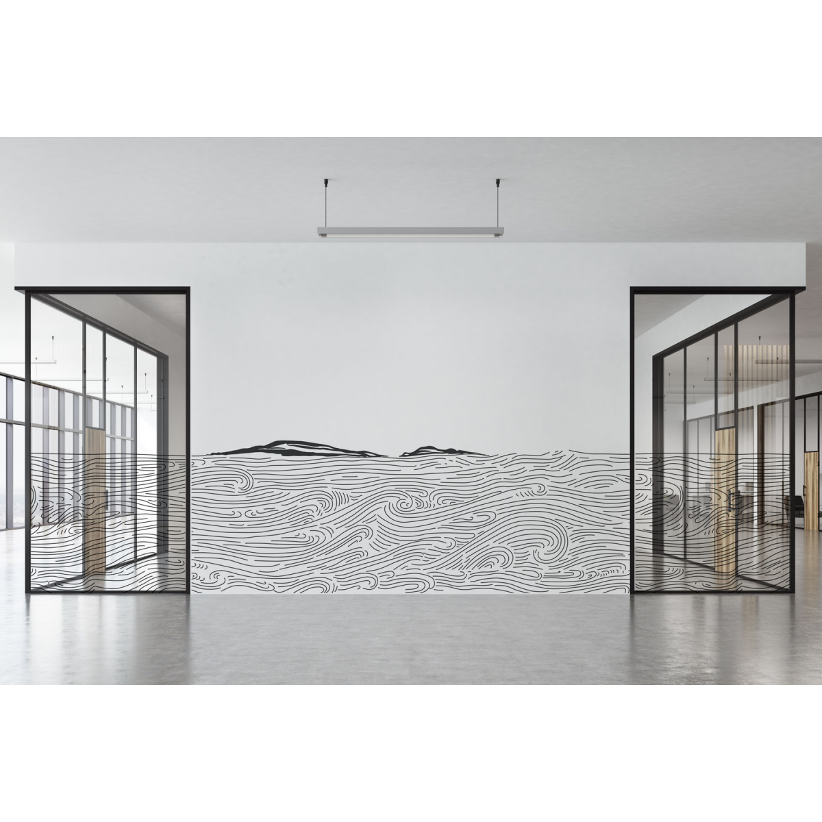 Panoramic wallpaper Creeks - Collection Elisabeth Pese - Acte-Deco