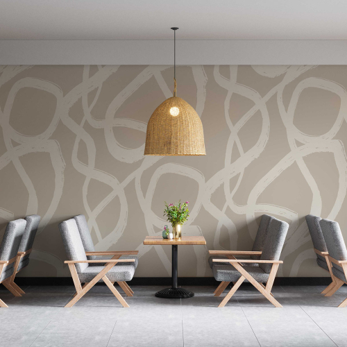 Art Line panoramic wallpaper - Collection MMdesigner - Acte-Deco
