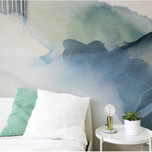 Panoramic wallpaper watercolour sky - Collection Noëmie Krey - Acte-Deco