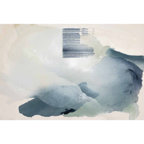 Papel pintado panorámico acuarela abstracta - Colección Noëmie Krey - Acte-Deco