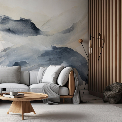 Panoramic wallpaper Against wind and tide - Collection Noëmie Krey - Acte-Deco