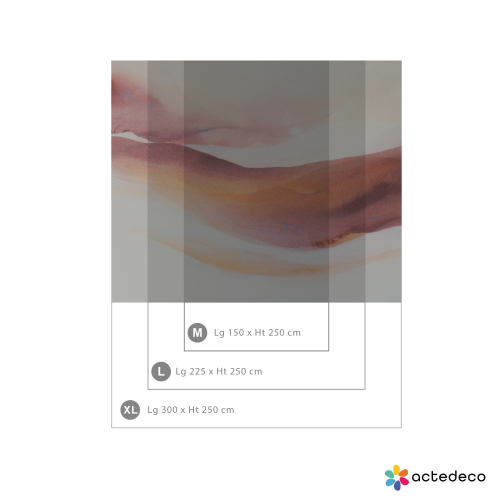 Panoramic wallpaper Abstract watercolour - Collection Noëmie Krey - Acte-Deco