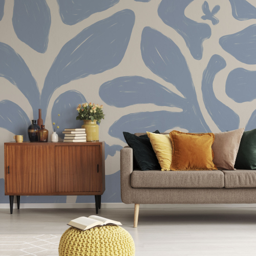 Panoramic wallpaper with vegetation pattern - Collection Studio Romiche - Acte-Deco