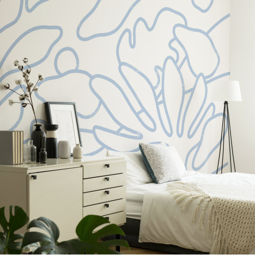 Panoramic wallpaper with abstract nature pattern - Collection Studio Romiche - Acte-Deco