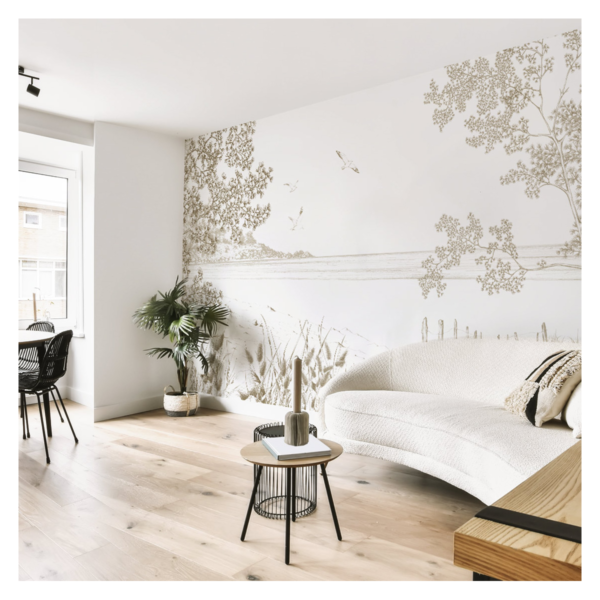 Panoramic wild coast wallpaper - Lulu au crayon collection - Acte-Deco