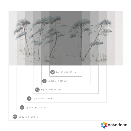 Panoramic wallpaper Basin beach - Collection Casa Luci - Acte-Deco