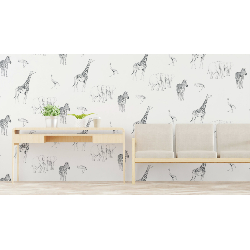 Tanzania pattern wallpaper - Luluaucrayon collection Acte-Deco