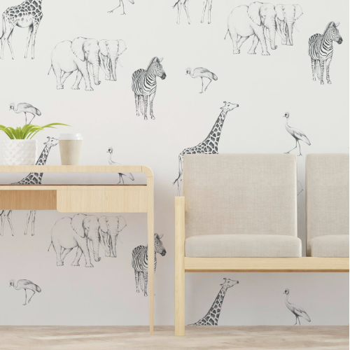 Tanzania pattern wallpaper - Luluaucrayon collection Acte-Deco