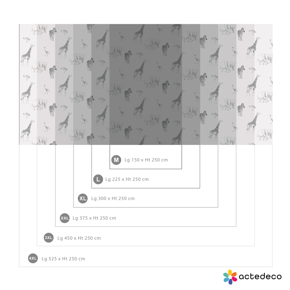 Tanzania pattern wallpaper - Luluaucrayon collection Acte-Deco