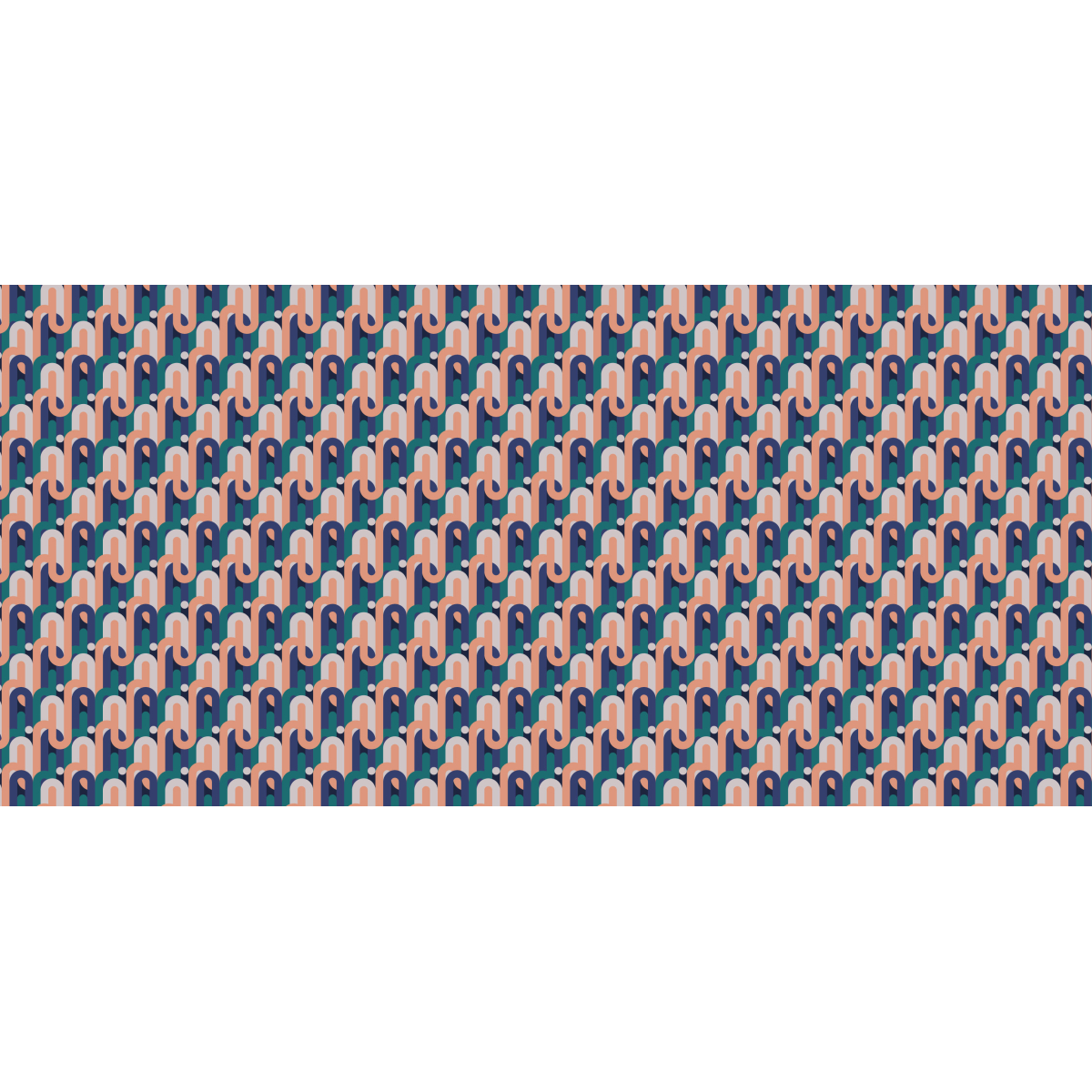 Panoramic wallpaper geometric pattern - Collection Studio Cymé - Acte-Deco