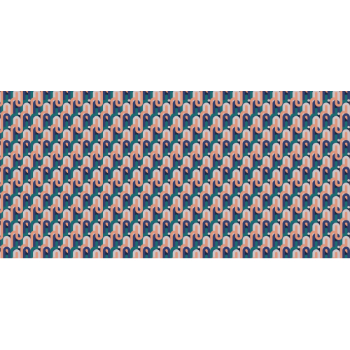 Panoramic wallpaper geometric pattern - Collection Studio Cymé - Acte-Deco