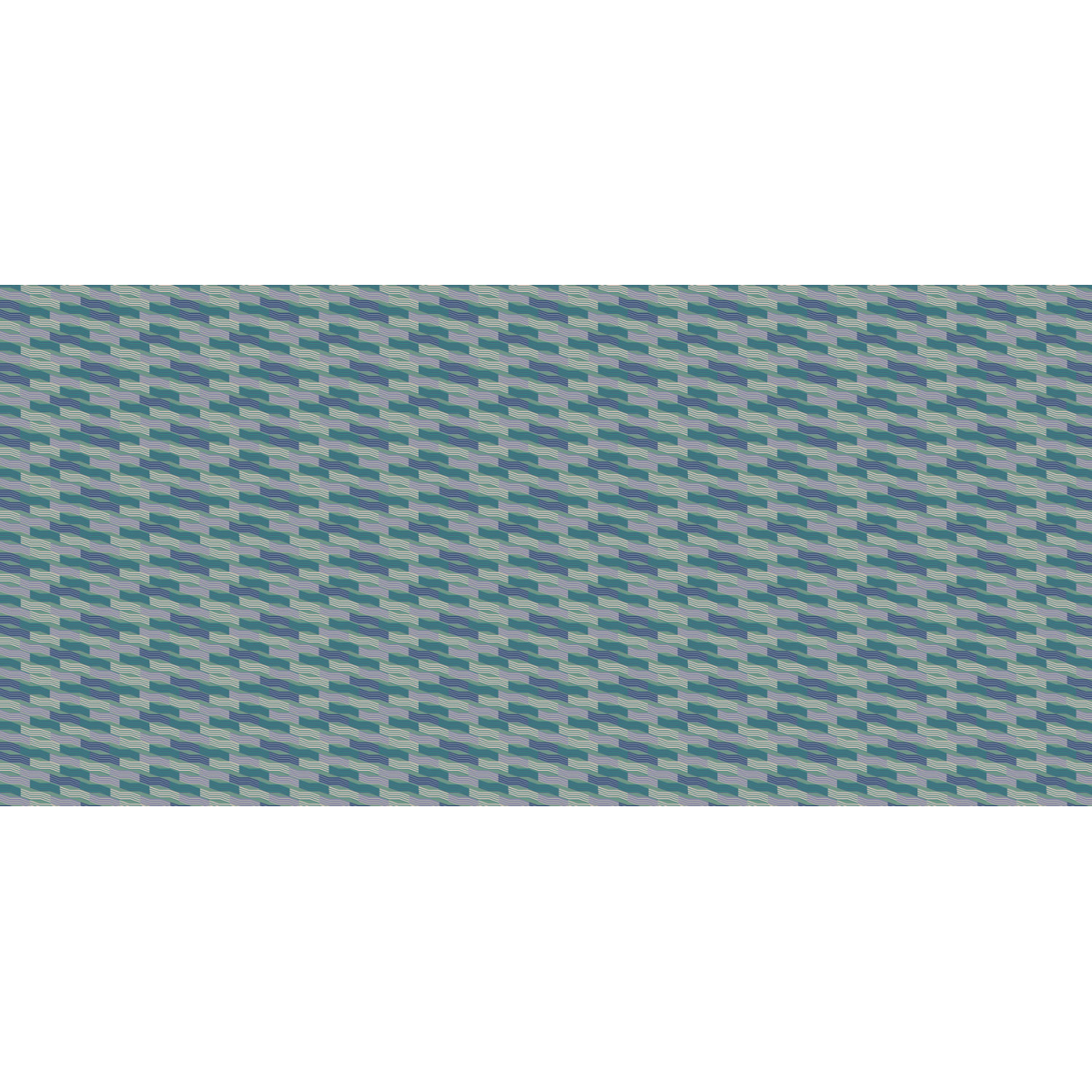 Panoramic wallpaper graphic wave patterns - Collection Studio Cymé - Acte-Deco
