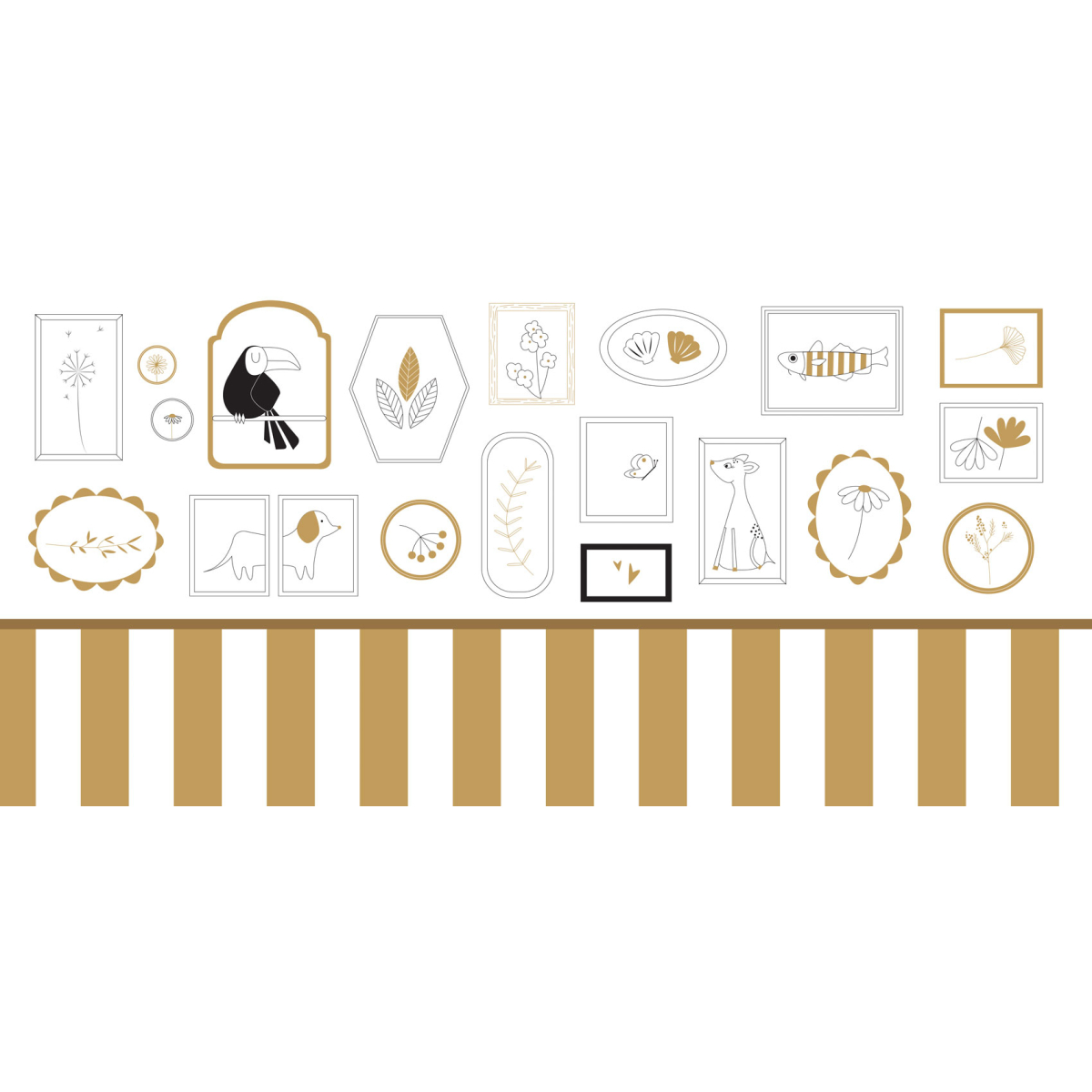Papier peint panoramique Petits Explorateurs - Collection La Petite Emi - Acte-Deco