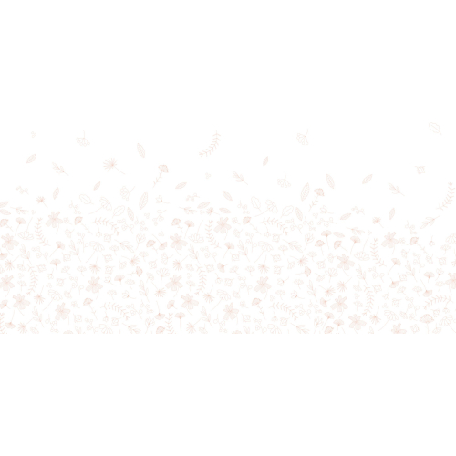 Panoramic wallpaper flying flowers - Collection La Petite Emi - ACTE-DECO