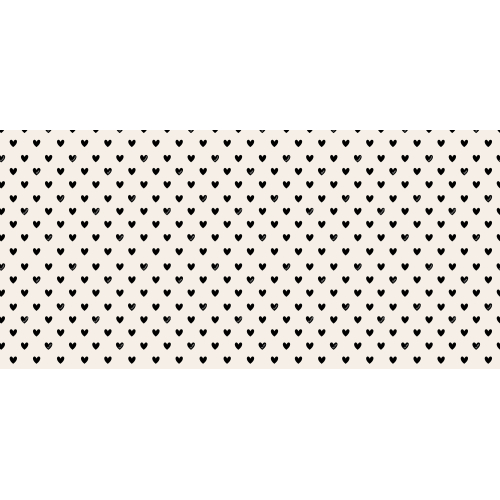 Panoramic wallpaper Little hearts - Collection Émilie Gauvrit - Acte-Deco