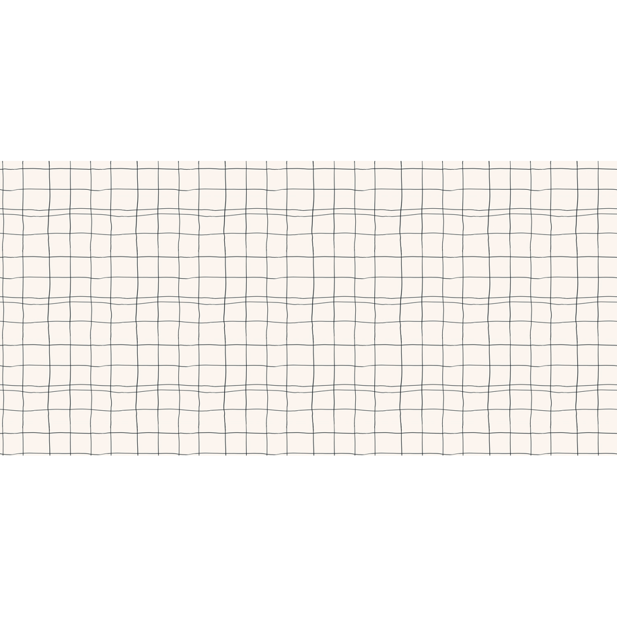 Panoramic wallpaper with grid pattern - Collection Émilie GAUVRIT - Acte-Deco