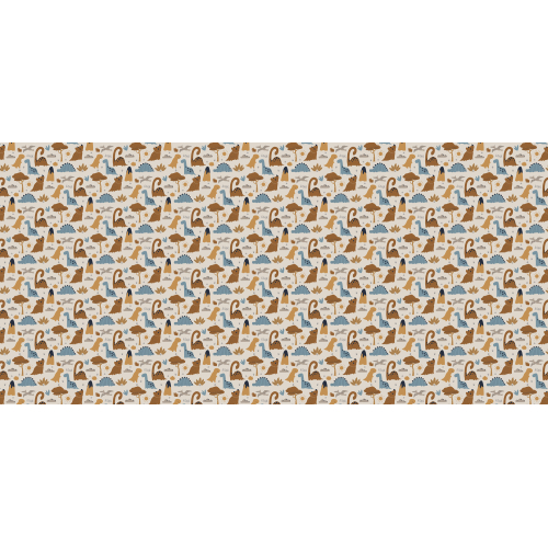 Panorama-Vliestapete mit kleinen Dinosauriern - Kollektion Émilie Gauvrit - Acte-Deco