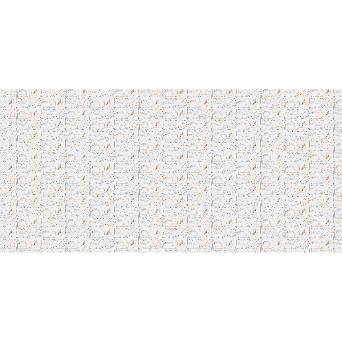Panoramic wallpaper Dinosaurs Lines - Collection Émilie Gauvrit - Acte-Deco