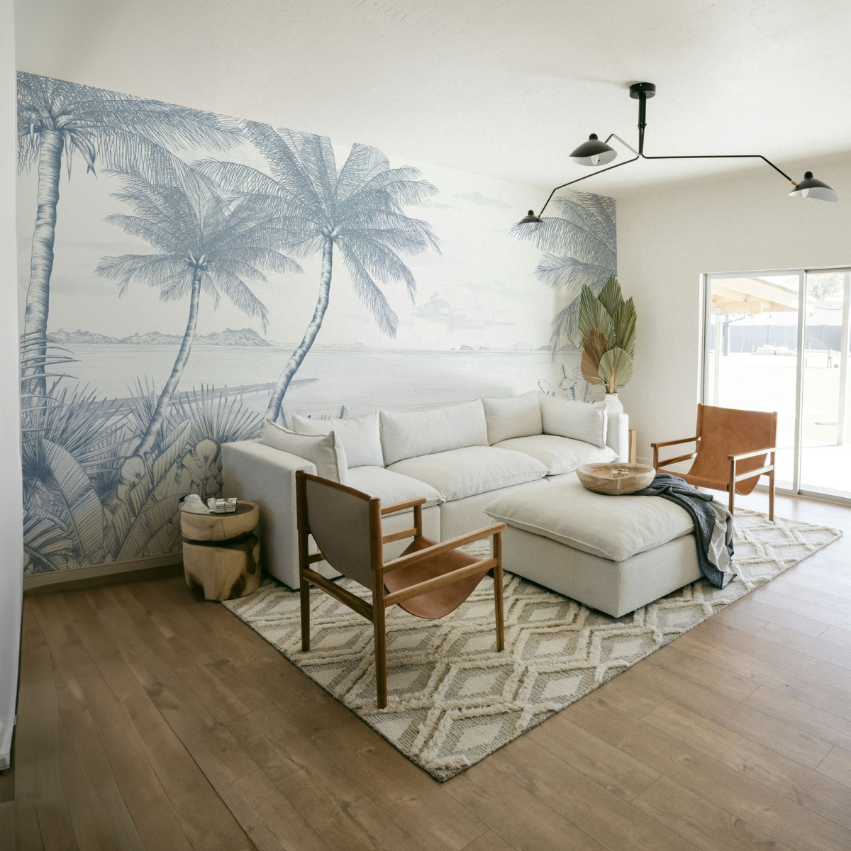 Echappée Tropicale panoramic wallpaper - Lulu au crayon collection Acte-Deco