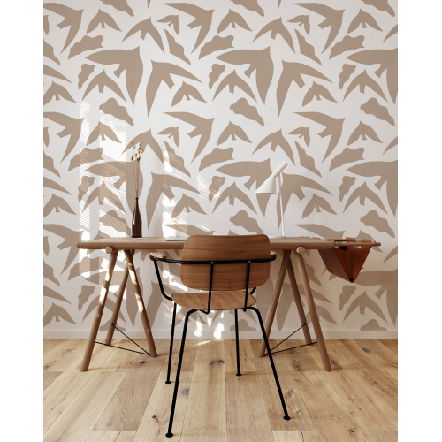 Birds panoramic wallpaper from Studio Romiche - Acte-Deco