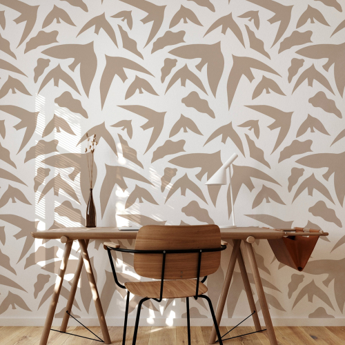 Birds panoramic wallpaper from Studio Romiche - Acte-Deco